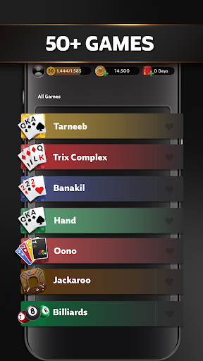 Jawaker Hand, Tarneeb & Trix